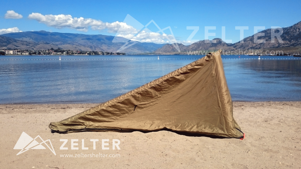 Zelter Tent/Tarp at beach or lake