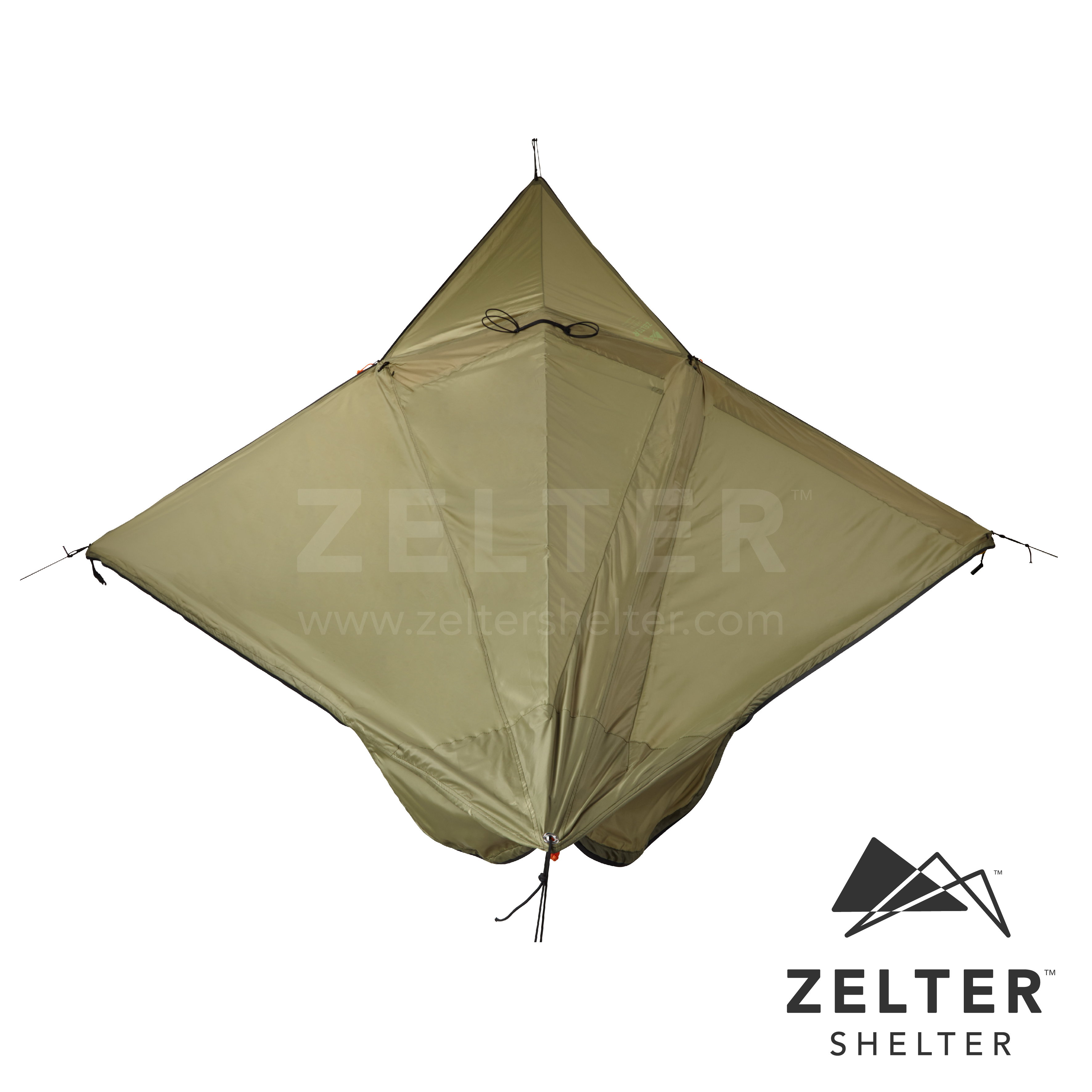Zelter Tent/Tarp – Upgraded (Mystery Green)